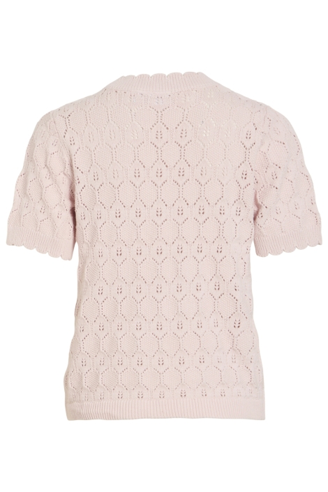 Vila roze dames t-shirt | Achteraanzicht