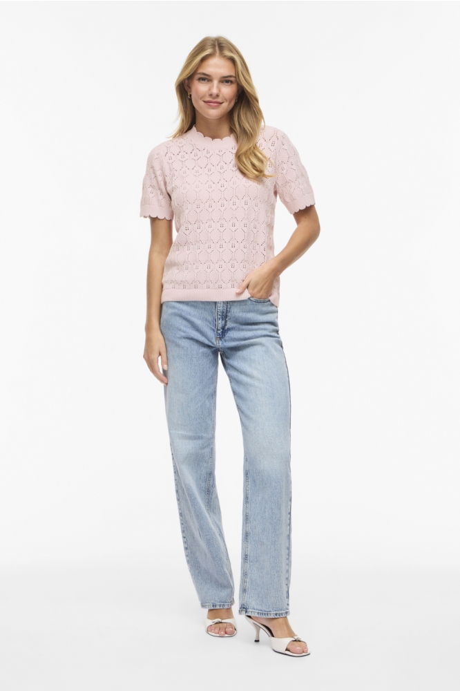 Vila roze dames t-shirt | Model