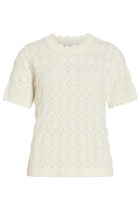 Vila witte dames t-shirt | Vooraanzicht