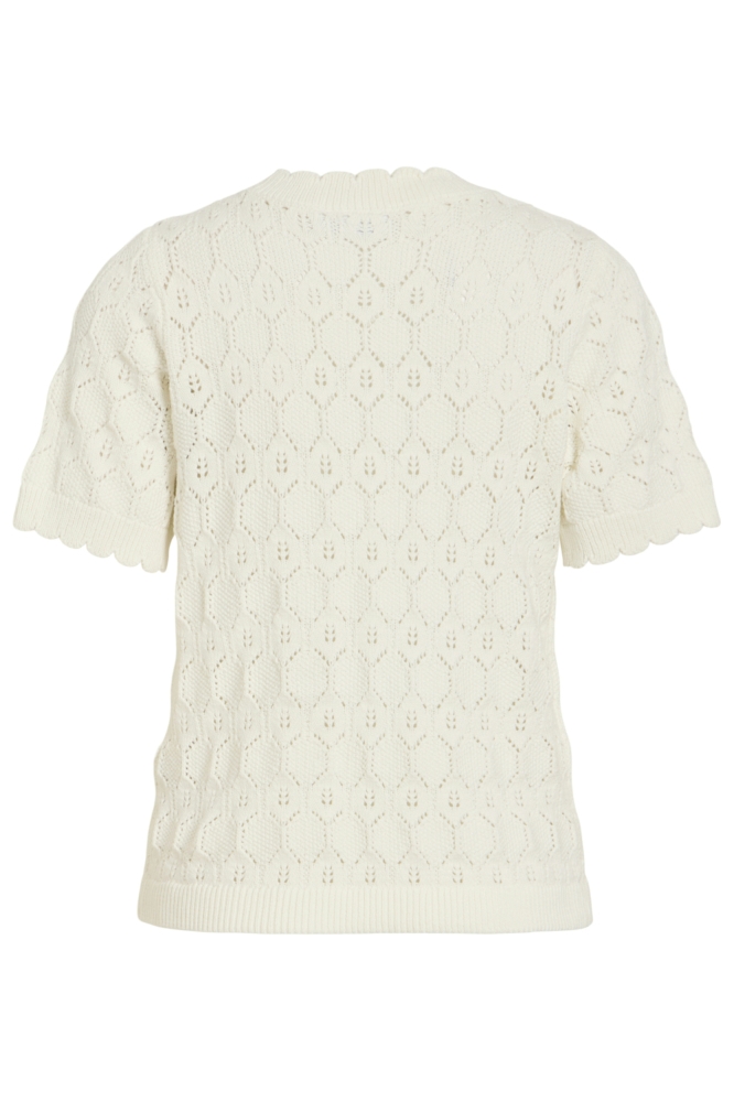 Vila witte dames t-shirt | Achteraanzicht