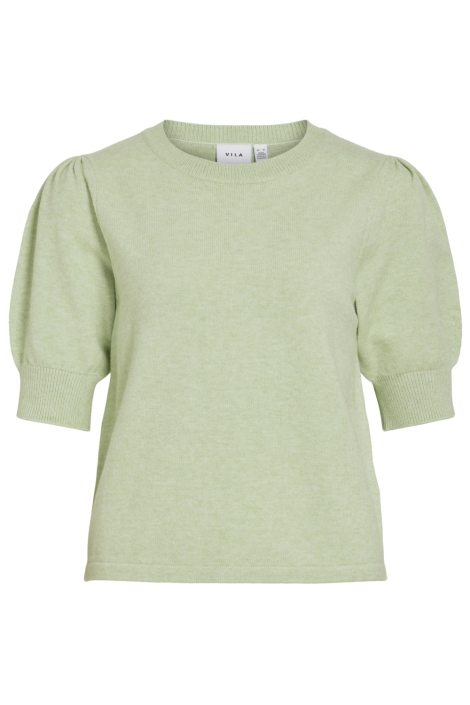 Vila groene dames t-shirt | Vooraanzicht