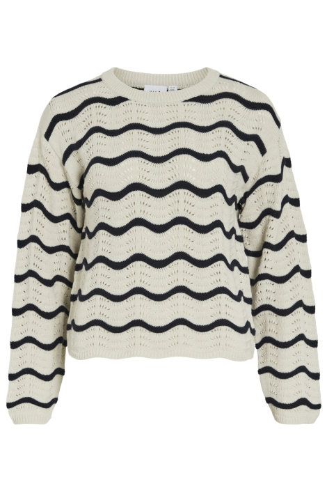 Vila beige dames trui | Vooraanzicht