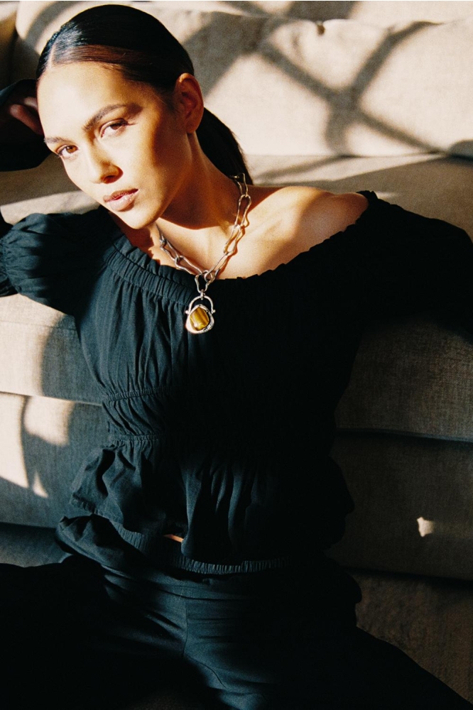 Refined Department zwarte dames top | Sfeerbeeld, In situatie