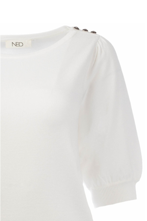 NED witte dames trui | Close up