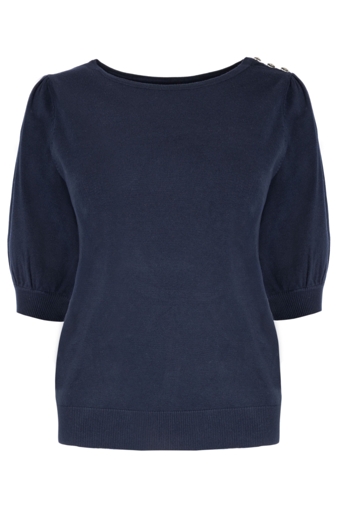 NED blauwe dames trui | Vooraanzicht