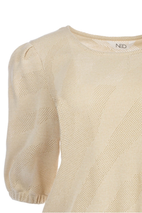 NED zand dames trui | Close up