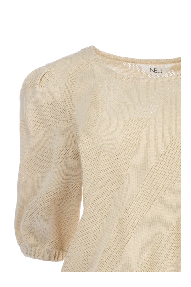 NED zand dames trui | Close up