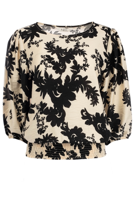 NED zwarte dames blouse | Vooraanzicht