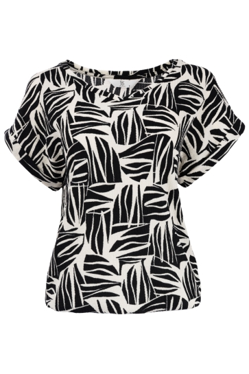 NED T-shirt NOX SS BLACK URBAN BASE CRINCLE 26S3 SN088 05 900 black