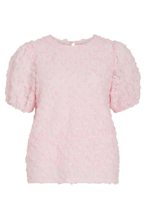 Vila roze dames t-shirt | Vooraanzicht