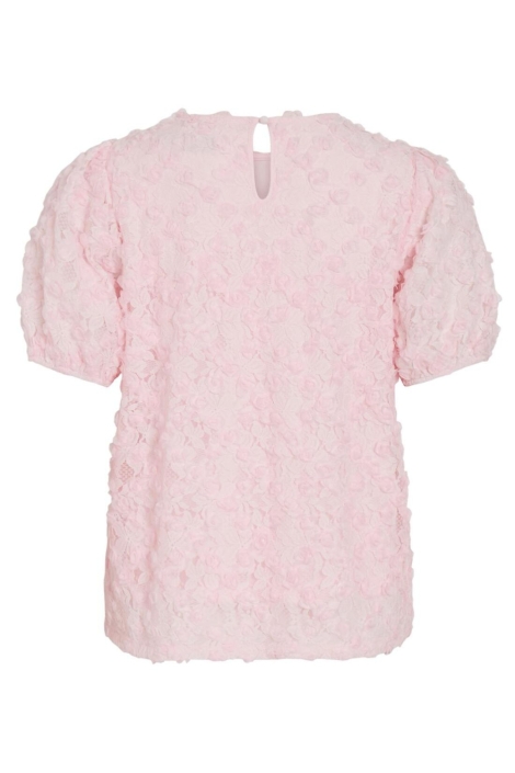 Vila roze dames t-shirt | Achteraanzicht