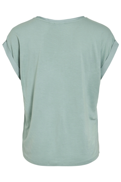 Vila groene dames t-shirt | Achteraanzicht
