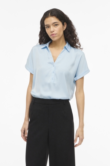 Vila T-shirt VIENNA RAVENNA S/S TOP - NOOS 14107405 NANTUCKET BREEZE