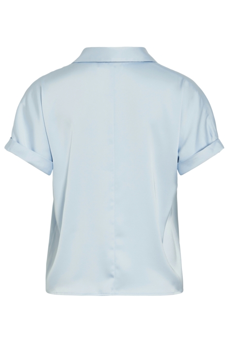 Vila blauwe dames t-shirt | Achteraanzicht