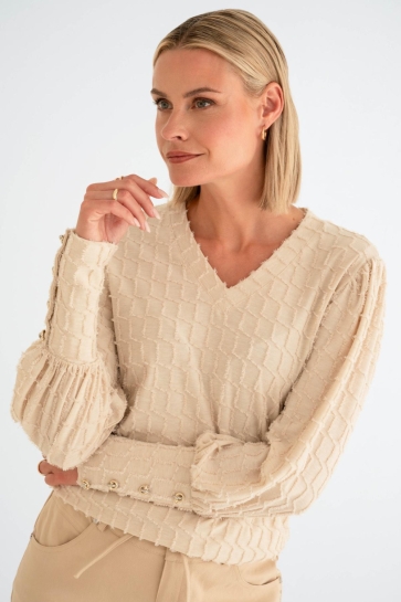 Maicazz T-shirt PIECE TOP SP26 60 323 SAND