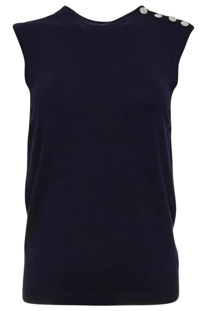 Maicazz blauwe dames top | Vooraanzicht