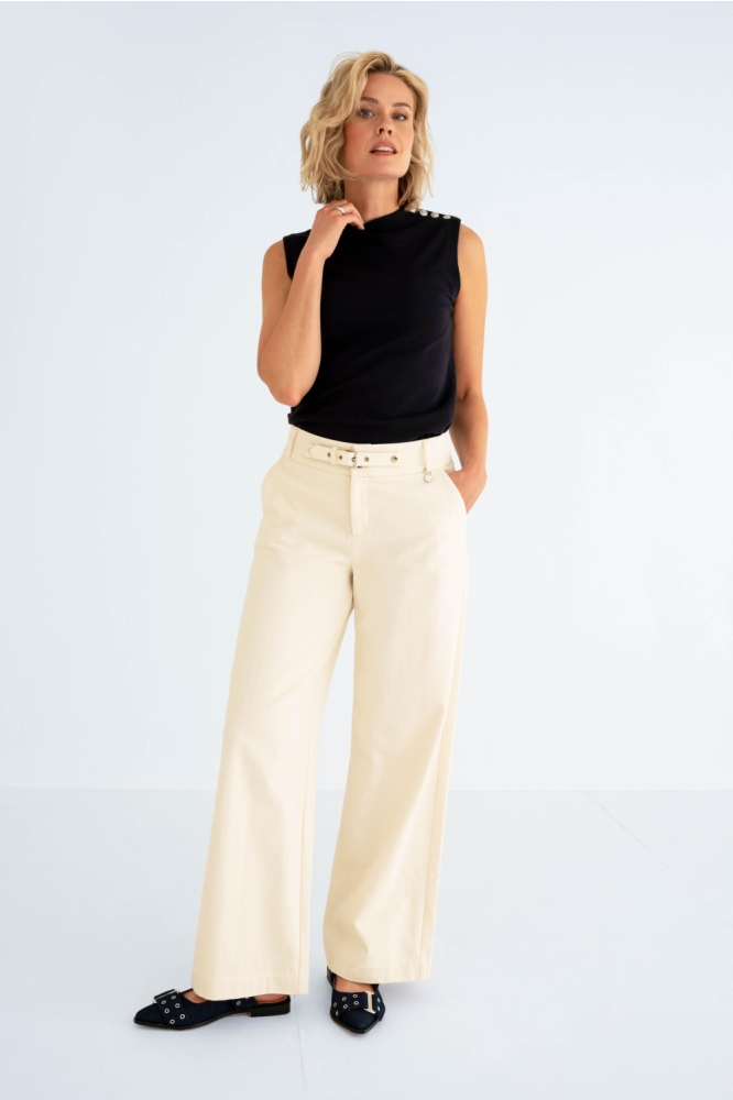 Maicazz blauwe dames top | Model