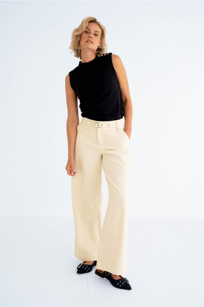 Maicazz blauwe dames top | Model