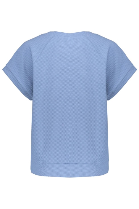 Geisha blauwe dames t-shirt | Achteraanzicht