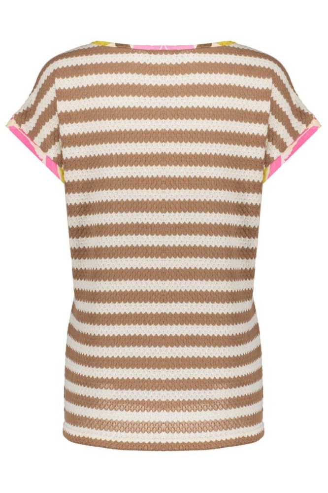 Geisha multi color dames t-shirt | Achteraanzicht