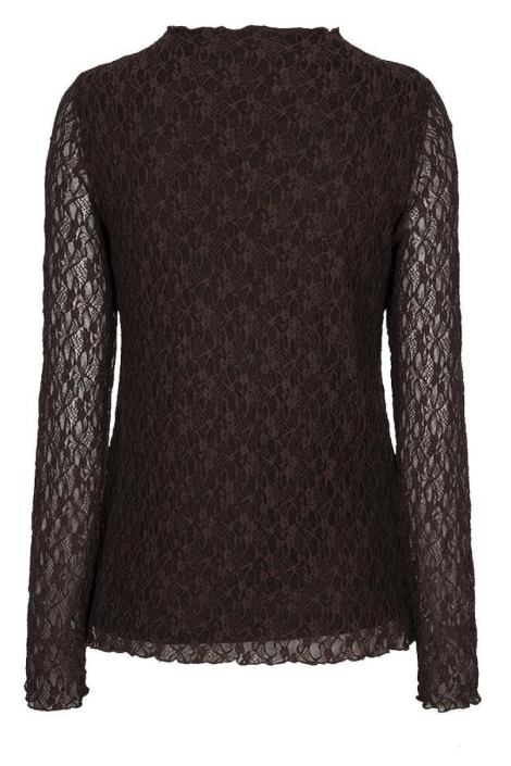 EsQualo bruine dames top | Achteraanzicht
