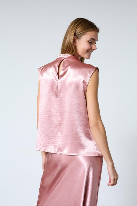 SisterS point roze dames top | Model achteraanzicht
