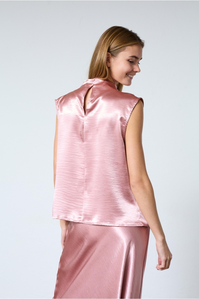 SisterS point roze dames top | Model achteraanzicht