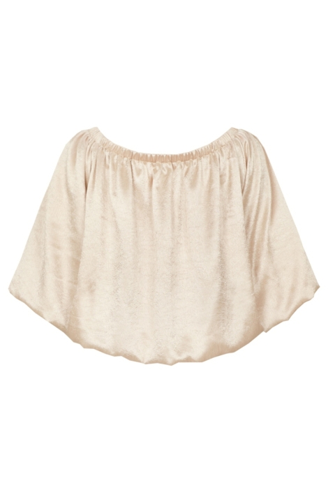 Fluresk gouden dames t-shirt | Achteraanzicht