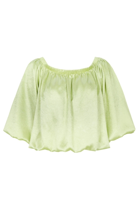 Fluresk groene dames t-shirt | Vooraanzicht