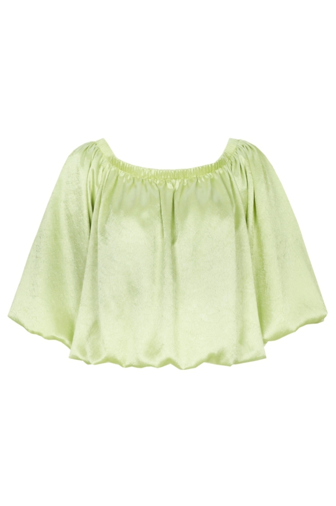 Fluresk groene dames t-shirt | Vooraanzicht