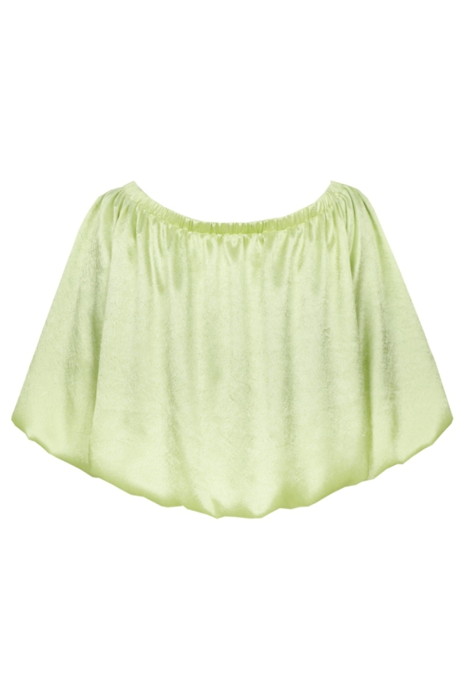 Fluresk groene dames t-shirt | Achteraanzicht