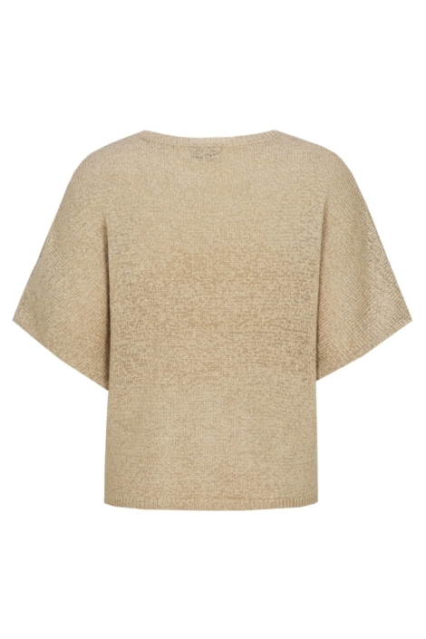 Fluresk zand dames t-shirt | Achteraanzicht