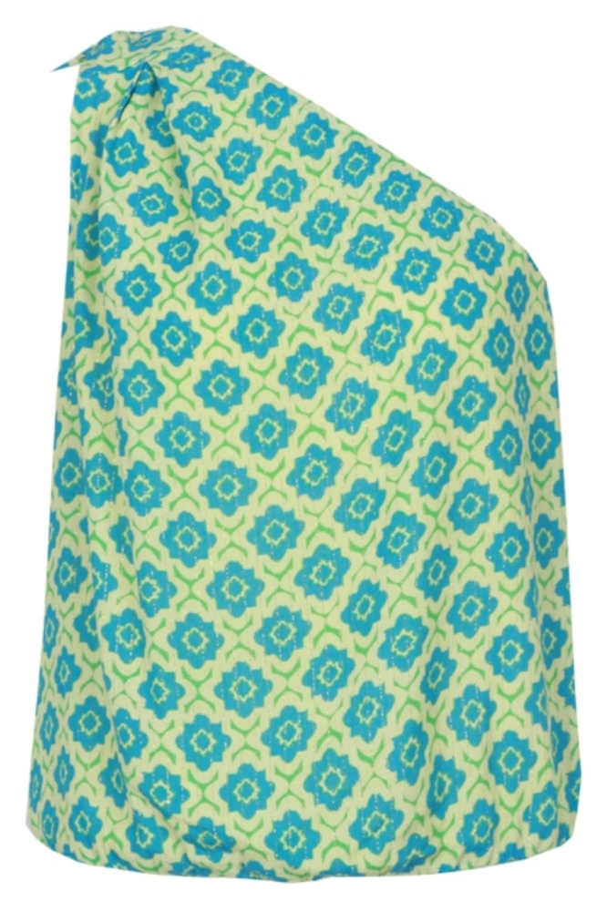 Fluresk groene dames top | Vooraanzicht