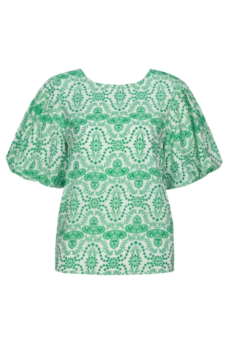 Fluresk groene dames t-shirt | Vooraanzicht