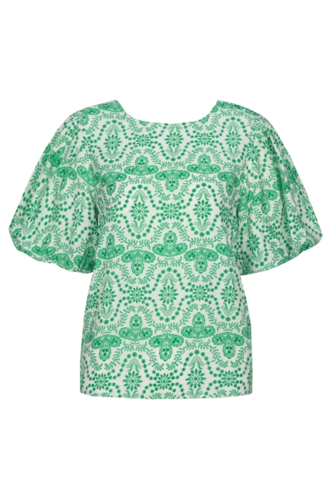 Fluresk groene dames t-shirt | Vooraanzicht