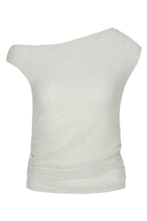 Fluresk witte dames top | Vooraanzicht
