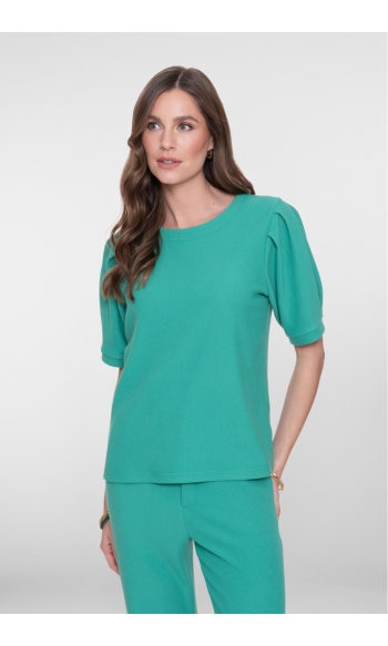 T SHIRT MET KORTE MOUW 62052 21 000515 EMERALD