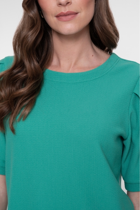 Geisha groene dames t-shirt | Close up