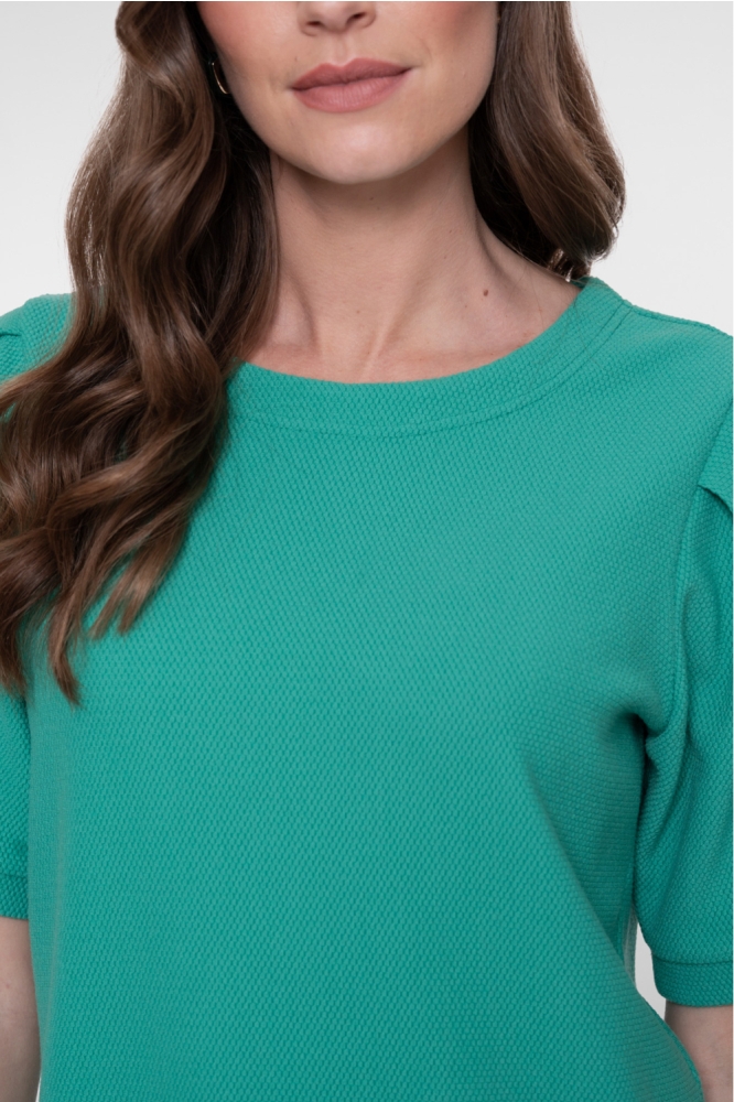 Geisha groene dames t-shirt | Close up