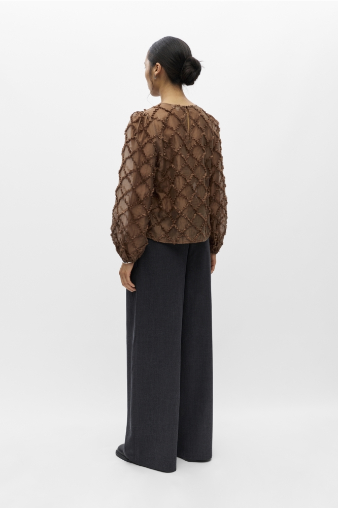 Object bruine dames blouse |