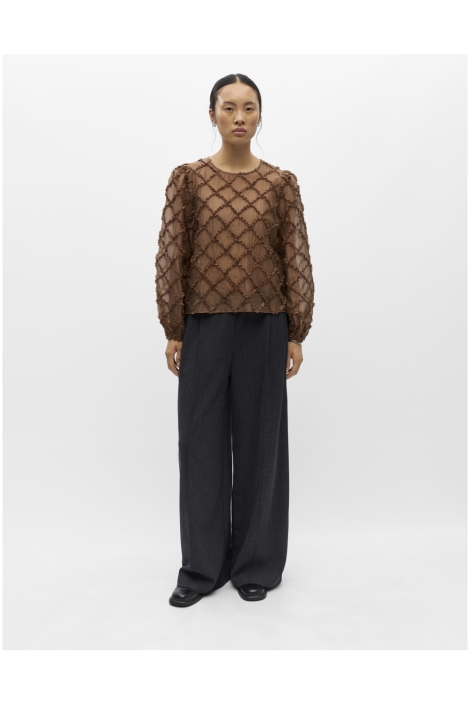 Object bruine dames blouse |