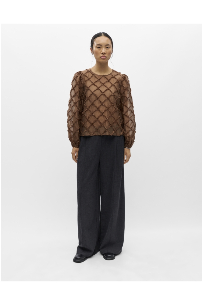 Object bruine dames blouse |