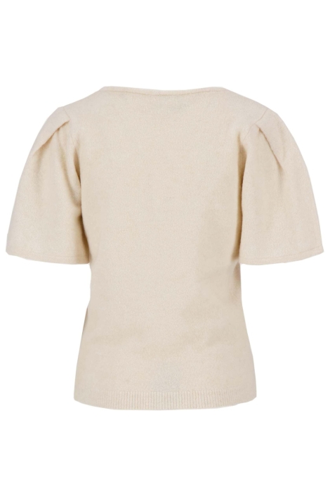 Zusss ecru dames trui | Achteraanzicht