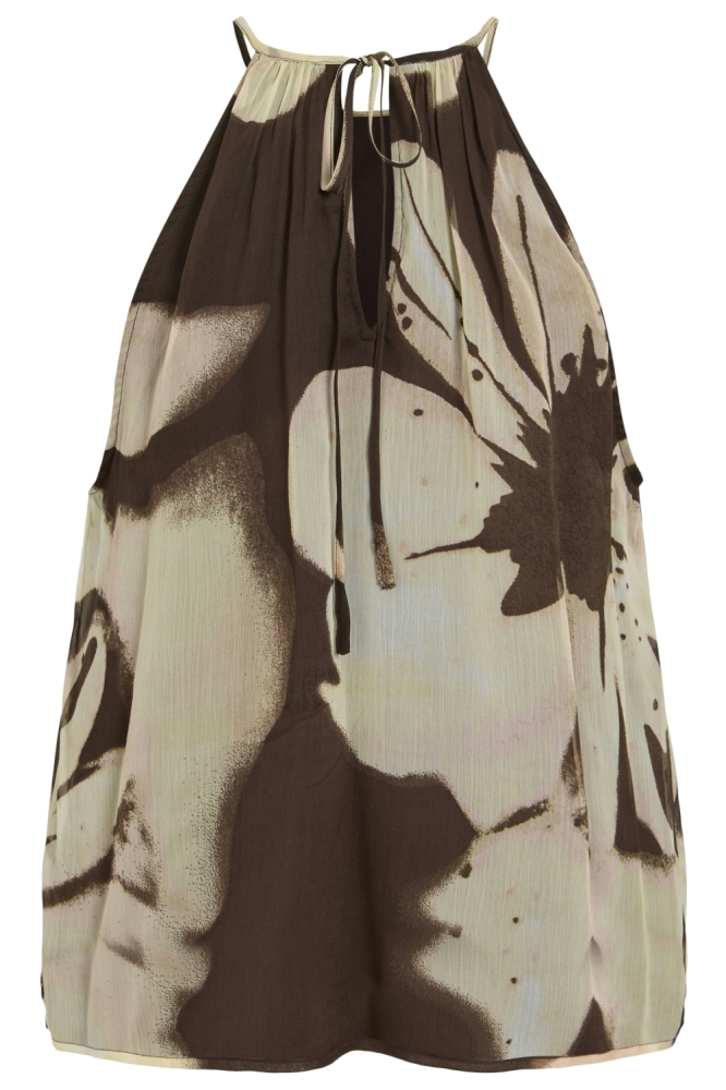 Vila bruine dames top | Achteraanzicht