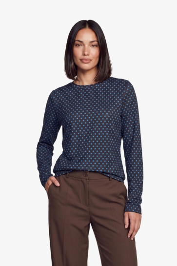 Fluresk Top EDEN TOP 26NQF02 514653 dark chocolate/celestial