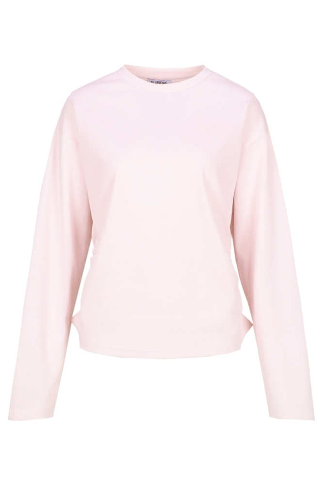 Fluresk roze dames t-shirt | Vooraanzicht
