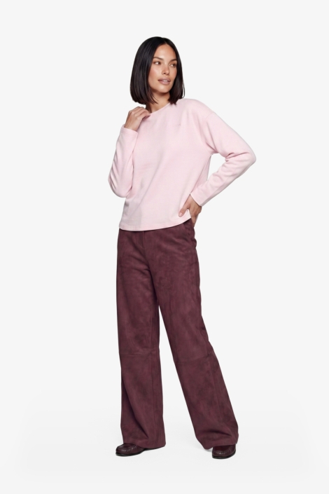 Fluresk roze dames t-shirt | Model