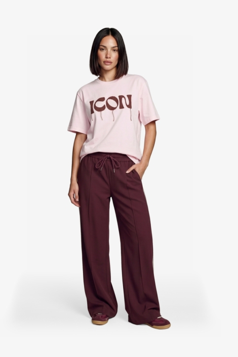 Fluresk roze dames t-shirt | Model
