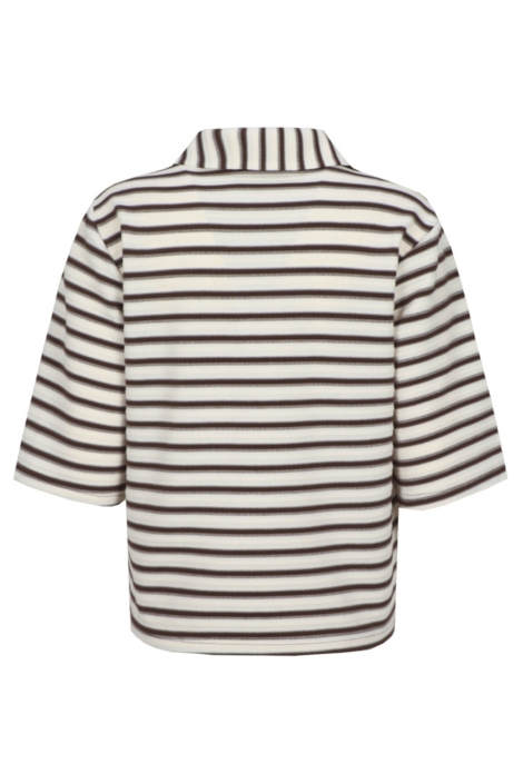 Fluresk witte dames t-shirt | Achteraanzicht