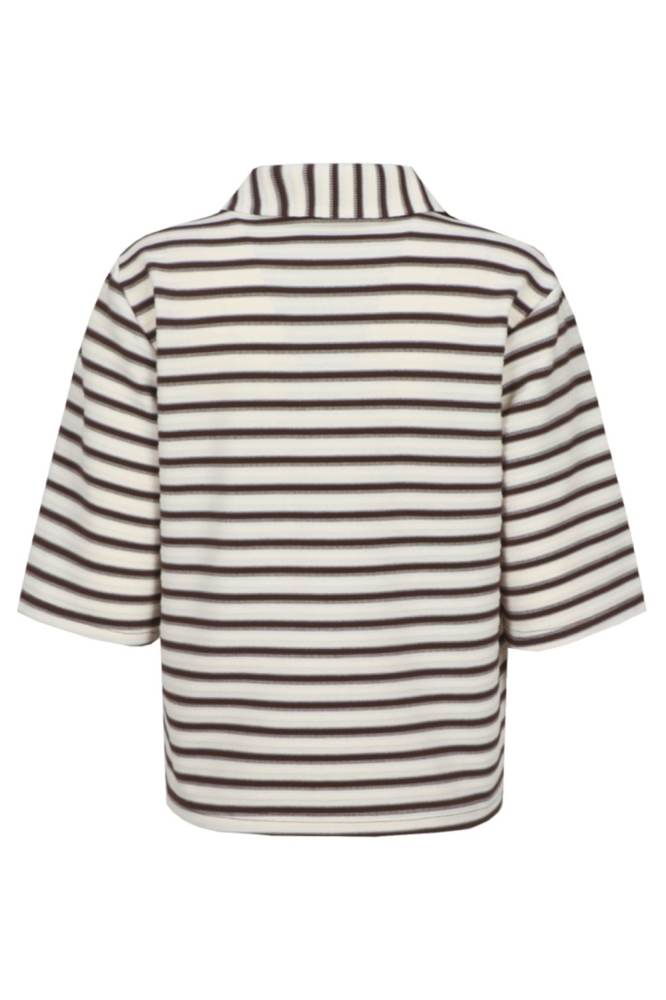 Fluresk witte dames t-shirt | Achteraanzicht